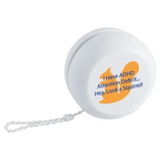 'Attention Deficit... Hey, a Squirrel' Retro Style Yo-Yo (YY00044808)