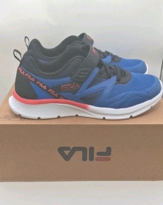 Fila Galaxia Strap Boys Shoes Size 2US, UK 1  New In Box Colors Red, White, and
