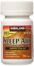 KIRKLAND SIGNATURE Sleep Aid Doxylamine Succinate 25 Mg 96 Count Pack of 1