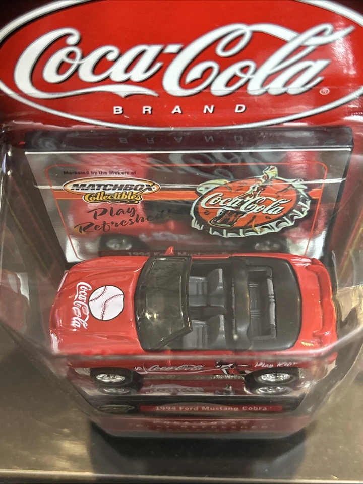 2000 Matchbox Collectibles: Coca-Cola Baseball 1994 Ford Mustang Cobra Rare! - Image 3 of 4