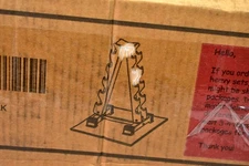 Bancoresy Technology Dumbbell Rack A-Frame Weight Storage Stand w/ Mat Black