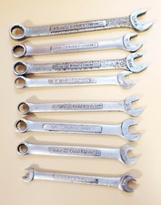 Craftsman Wrench Lot Of 8 SAE & Metric Made In USA See Pics Nice Condition