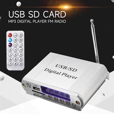 USB SD Card MP3 Digital Player FM Radio Remote Control LED Display Headphone NEW