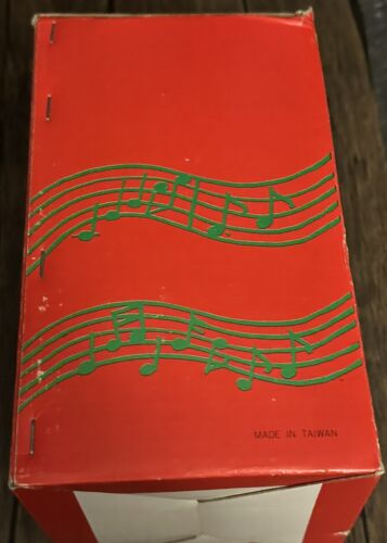 Vintage 1980er musikalische Aufzieh-Clown Puppe beweglicher Kopf spielt Musik funktioniert neu im Karton! NEU! - Bild 12 von 13