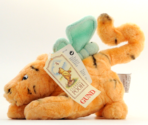 Gund Bear-Tigger Plush Classic Pooh Collection 20cm New with Tags and butterfly - Picture 2 of 4