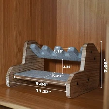 Gun Pistol Rack Handgun Display Holder Cabinet Storage Safe Organizer US