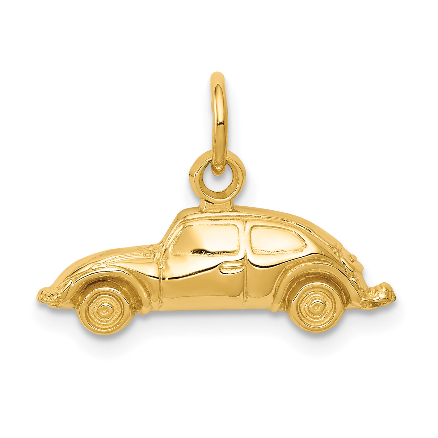 Avariah Solid 10k Yellow Gold Car Charm - 15mm