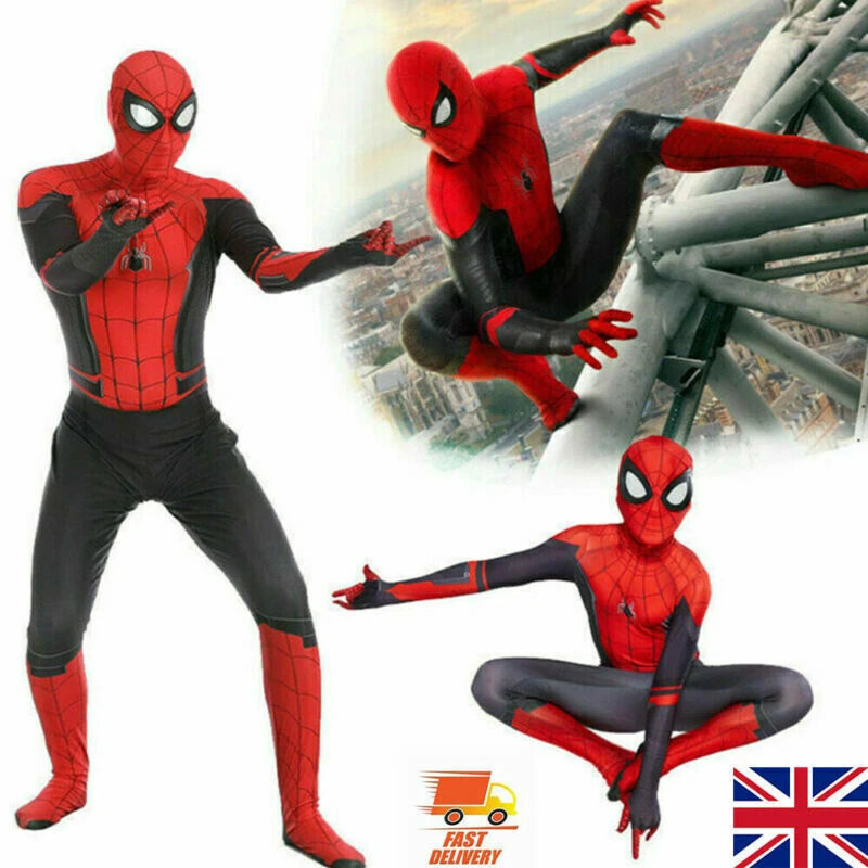 Spiderman Kostüm Kind Jungen Karneval Overall Jumpsuit Cosplay Party Superheld E - Foto 11