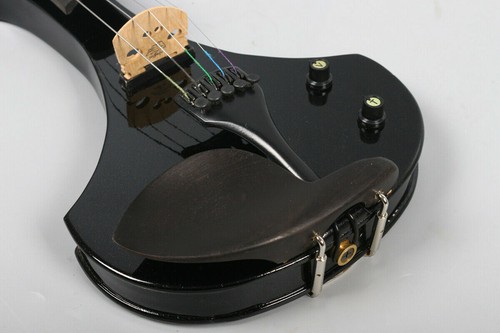 5 String black 4/4 Electric guitar head Silent Violin Wooden 6.5mm Jack #EV24 - Picture 7 of 8