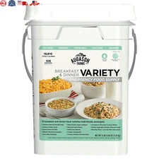 Long-Lasting Emergency Food Supply Variety Pail 106 Servings 4 Gallon