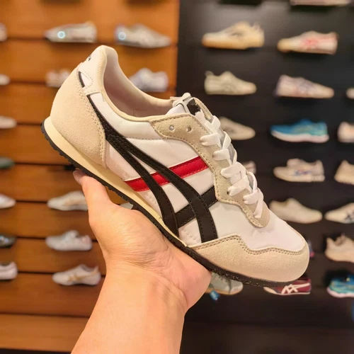 ASICS NUOVO Onitsuka Tiger Serrano 1183B400 753 nero rosso sneaker scarpe uomo donna
