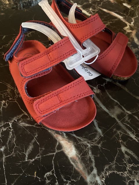 boys red sandals