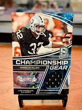 2022 Spectra Marcus Allen Neon Blue SP Championship Gear #/60 Raiders Relic 🔥