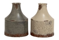 Woodland Imports 2 Piece Ceramic Vase Set on sale Woodland Imports 2 Piece Ceramic Vase Set on sale