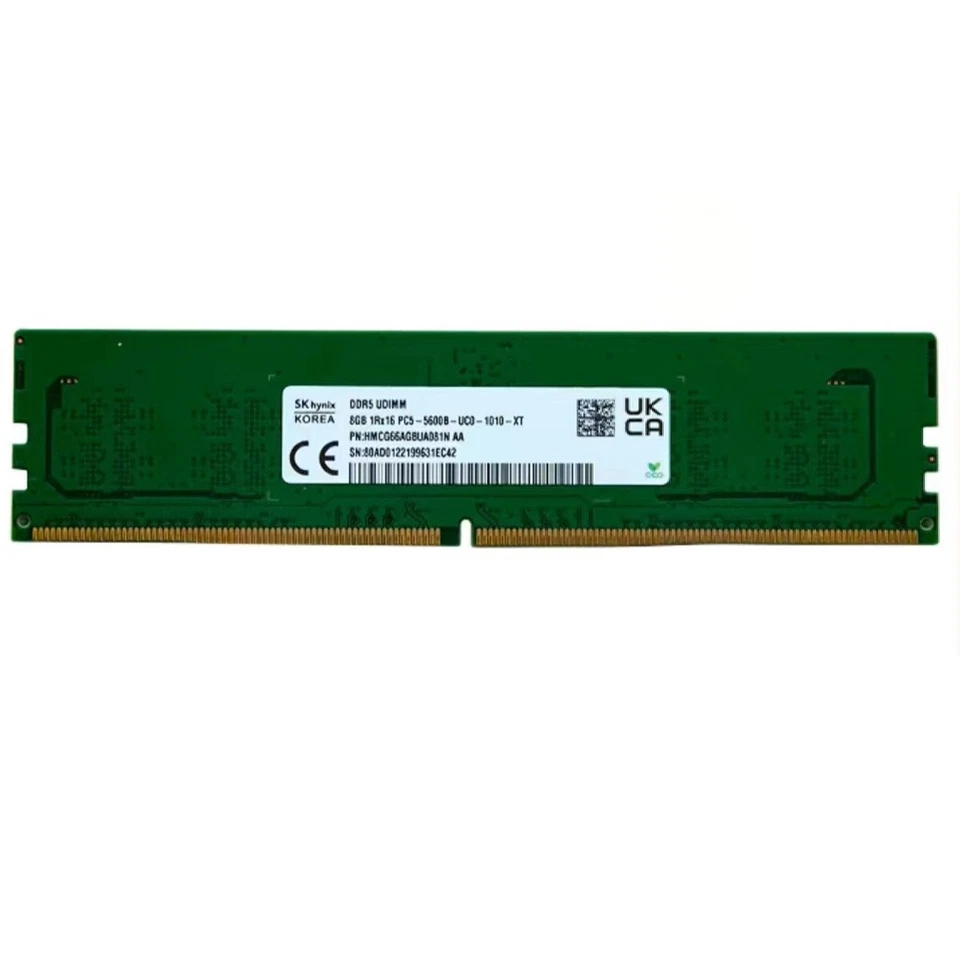 Hynix 16GB (2X8GB) DDR5 5600MHz PC5-44800 1RX16 UDIMM Memory Ram HMCG66AGBUA081N - Image 3 of 4