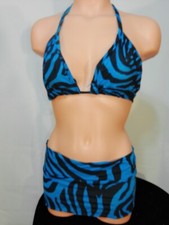 Exotic dancer stripper medium multicolor skirt dance outfit-dancewear