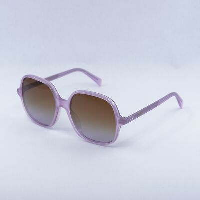 New CELINE CL40244U 78F Shiny Opal Lilac/Brown Gradient 56  display picture 1