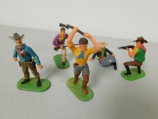 Elastolin 70mm Cowboys x5 Rare Poses