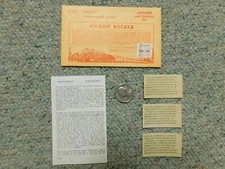 Champ decals HO Alphabet Numerals L-152 Express bronze gold 1/16" S5