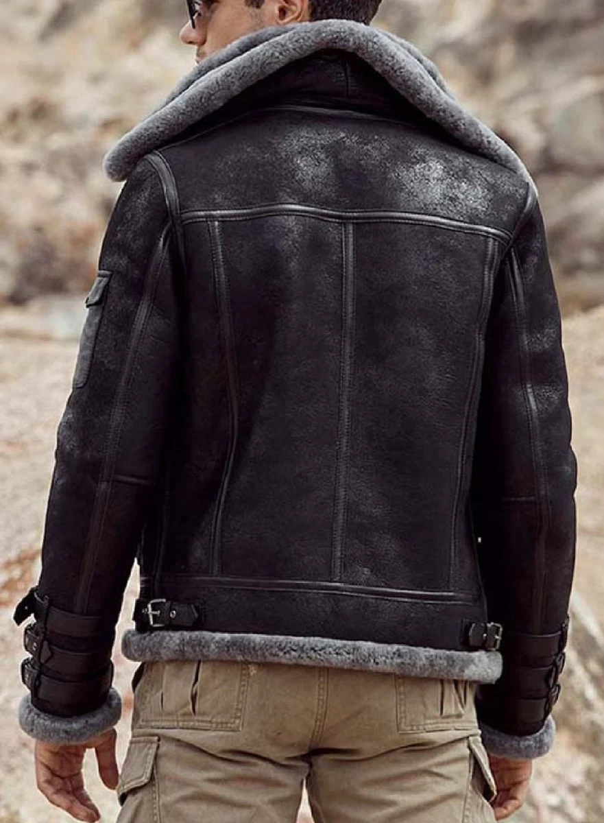 Shearling motorcycle jackets sale