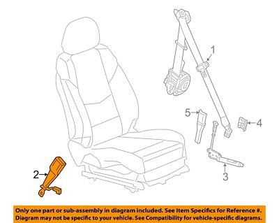 GM OEM 14-16 ELR Restraint Systems Front Seat Belts-Buckle 19302813