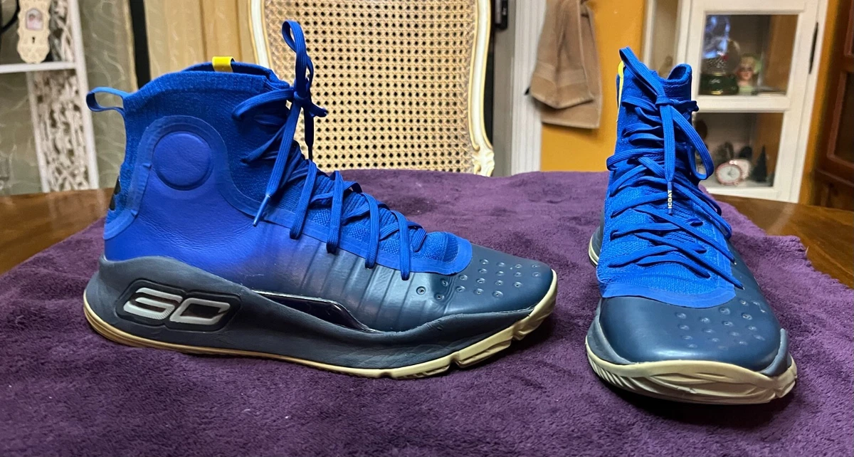 Under Armour Curry 4 Basketball Shoes Men s Blue 1298306 401 Size 11