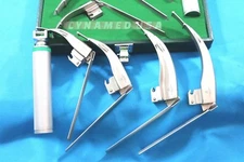 Mccoy Flexi-Tip Fiberoptic Led Laryngoscope Set Blade #1#2 #3 #4 + Medium Handle