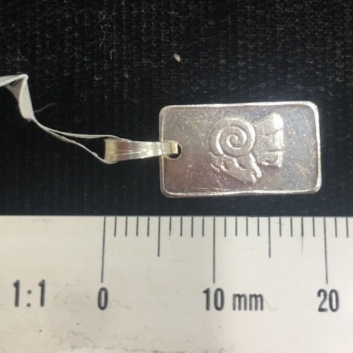NEW Aries Sterling Silver Zodiac Pendant 999 Horoscope Charm S/S Solid ...