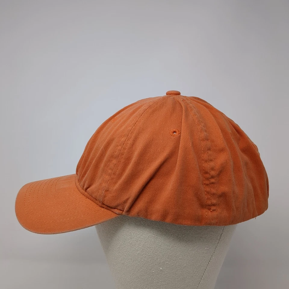 Sombrero ajustado Yupoong naranja OS ligero orificios ventilados 6 paneles en blanco Flexfit Foto 3 de 4