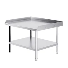 Stainless Steel Work Table, 30 x 36 x 26 Inch Commercial Food Prep Worktable