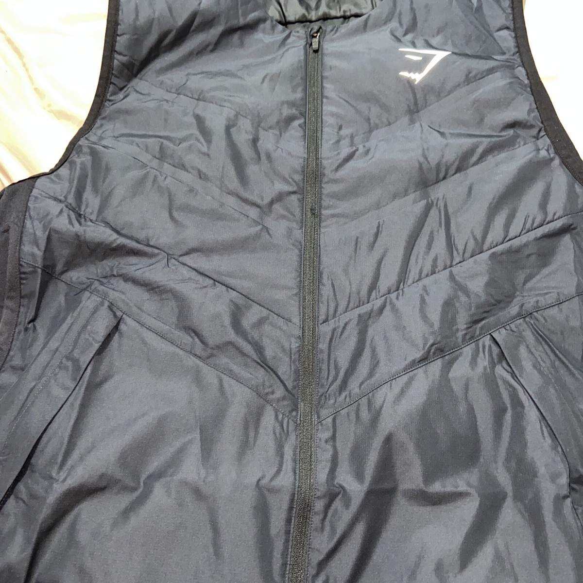 Gymshark Black Vest Quilted Lightweight Women's Size L View 4