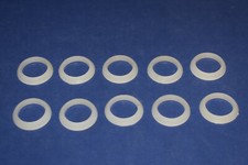 1-3/4" OD x 1-1/4" ID x 1/4" Thick Slip Joint Beveled Poly Washer Lot of 10