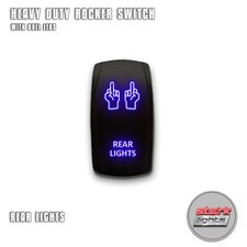 Blue Laser Led Rocker Switch 5 Pin Dual Light 20a 12v On Off - Rear Lights V.4