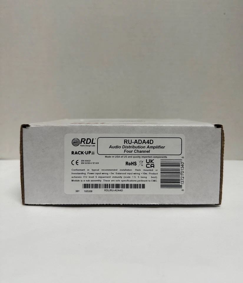RDL (RU-ADA4D) - Audio Distribution Amplifier - Image 2 of 2
