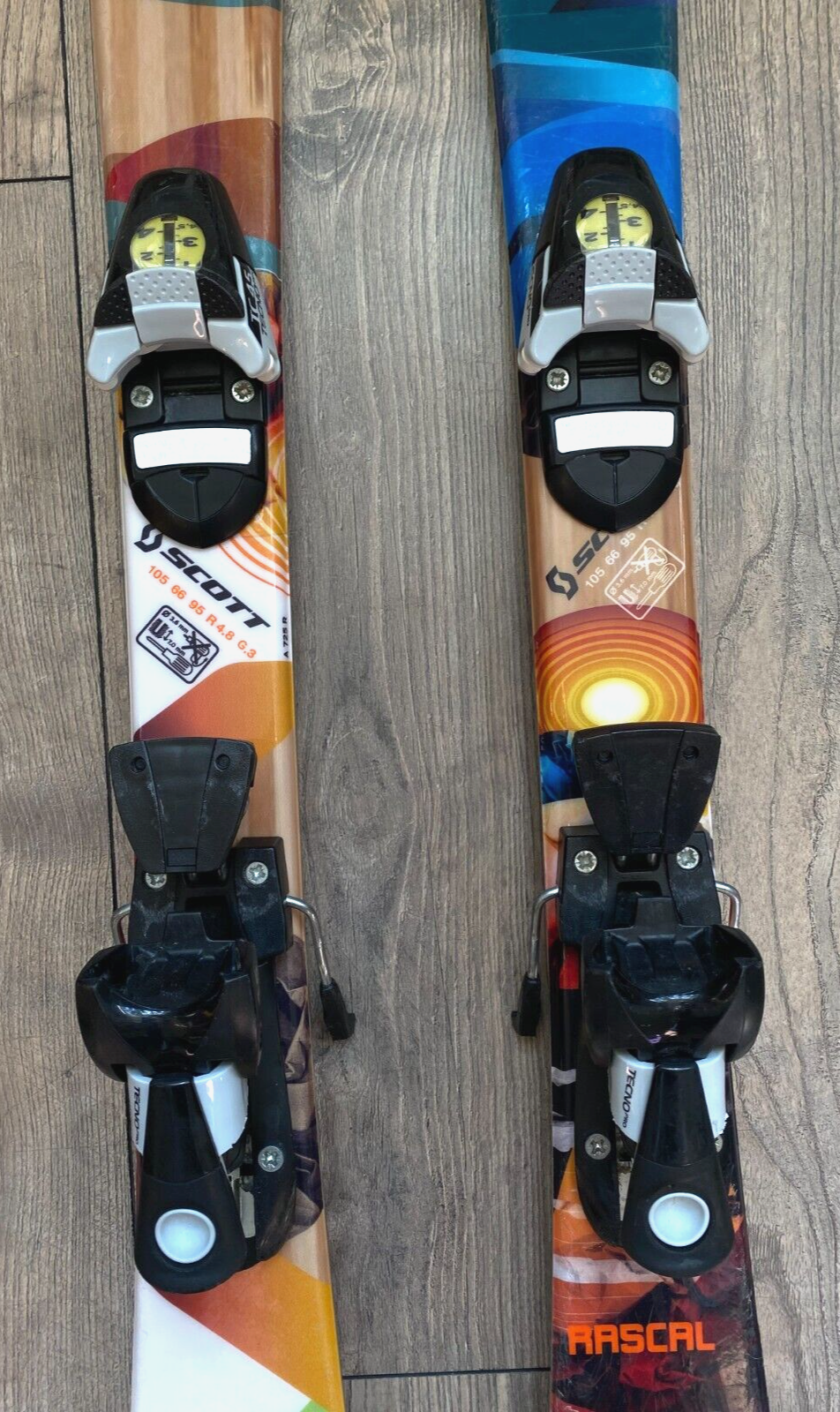 RARO sci bambino SCOTT RASCAL 101 più attacchi (TECNOpro Salomon)