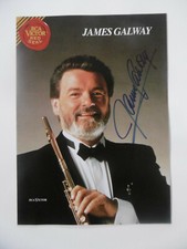 James Galway signed 8x11 inch magazine-picture