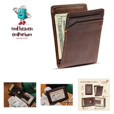 HoJ Co. Jack Bifold Money Clip Wallet | Super Strong Interior Magnetic Clip |...