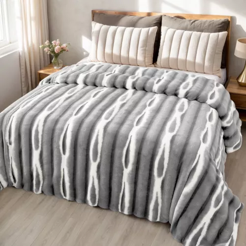Plush Bed Blanket Mink Blankets Luxury Heavy Thick Warm Soft Winter Sofa Blanket - Picture 51 of 63