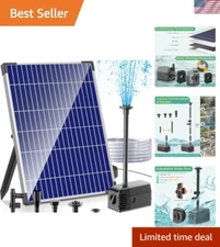 Eco-Friendly 12W Solar Powered Fountain Pump - 16.5ft Cord for Optimal Placement