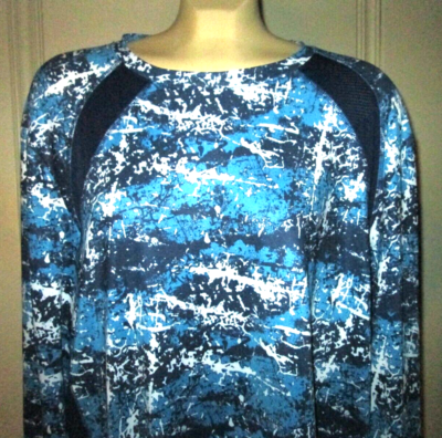 Chemisier bleu ciel manches longues stretch mécanique (3500/12) EMYLE