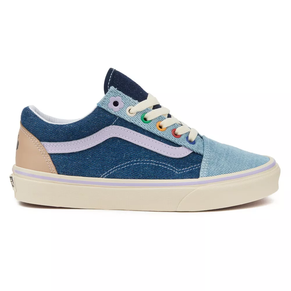 New Vans X EM on Holiday Old Skool Denim Blue Sneakers Limited Edition 2022