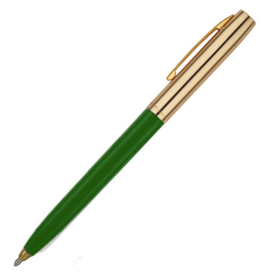 Fisher Space Pen - Green & Brass Cap-O-Matic Ballpoint Pen NEW S251G-GR