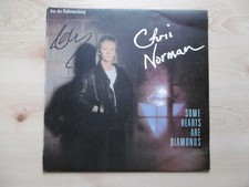 Chris Norman Autograph Signed LP Cover "Some Hearts Are Diamonds" Vinyl