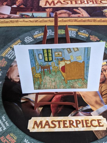 1996 Parker Brothers Masterpiece gioco da tavolo parti di ricambio carte pittura arte - Foto 84 di 102