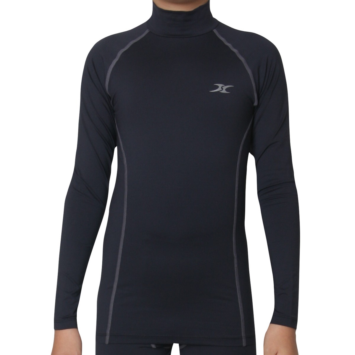 Thermal Underwear Kids Mock Turtleneck Shirts Compression Tops
