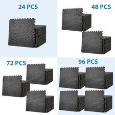 24/48/72/96 Puzzle Exercise Mat Interlocking Tiles for Exercise Gym 3/4'' Thick
