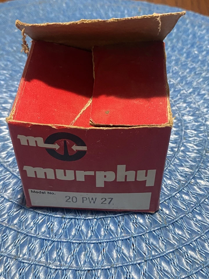老式 MURPHY 20PW27D 150 SWICHGAGE PUMP 压力 P.S.I 量规 — 第 2/4 张图片