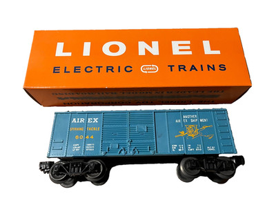 Postwar Lionel 6044 Boxcar Airex (Teal Var.?)