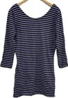 Women’s G 21 Black And Purple Striped Long Top Size UK 10 Eur 38