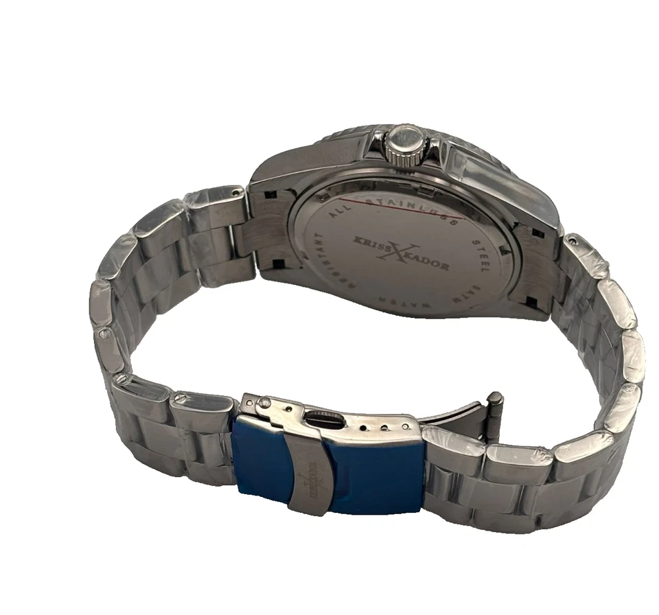 STUPENDO OROLOGIO KRISS KADOR UOMO MARINER DIVER CORONA A VITE - Immagine 3 di 4
